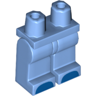 Деталь LEGO Hips and Medium Blue Legs with Blue Toes, Средне-голубой