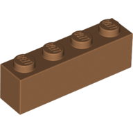 Набор LEGO Brick 1 x 4, Medium Dark Flesh