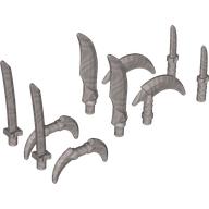 Деталь LEGO ACCESSORIES, SWORD, NO. 1, Матовый серебристый