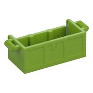 Деталь LEGO Treasure Chest Bottom with Rear Slots, No Groove, Лайм