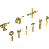 Деталь LEGO Minifig Tools, Жемчужно-золотой