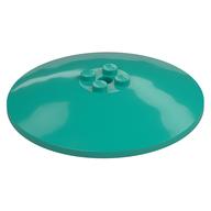 Деталь LEGO Dish 8 x 8 Inverted [Radar], Solid Studs, Squared Anti-stud Underside, Темно-бирюзовый