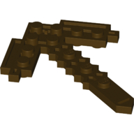 Набор LEGO Large Figure Weapon Axe (Minecraft), Темно-коричневый