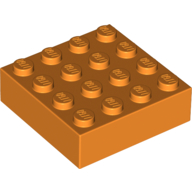 Набор LEGO Brick Magnet, 4 x 4, Оранжевый