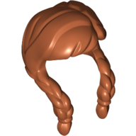 Деталь LEGO MINI WIG, NO. 232, Темно-оранжевый