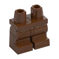 Деталь LEGO Hips and Reddish Brown Medium Legs [Complete Assembly], Красно-коричневый