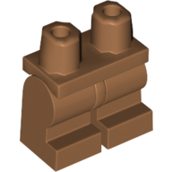 Деталь LEGO Hips and Medium Nougat Medium Legs [Complete Assembly], Средне-темный телесный