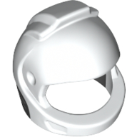 Деталь LEGO Minifig Space Helmet with Black Neck Pattern, Белый