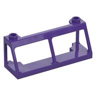 Деталь LEGO Windscreen 2 x 6 x 2 Train without Glass, Темно-фиолетовый