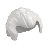 Деталь LEGO Minifig Hair Short Swept Back with Sideburns and Widow's Peak, Белый
