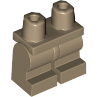 Деталь LEGO Hips and Dark Tan Medium Legs [Complete Assembly], Темно-песочный