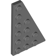 Набор LEGO Wedge Plate 6 x 4 Right, Темный сине-серый