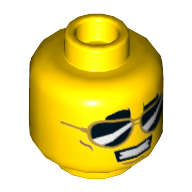 Набор LEGO MINI HEAD, NO. 2970, Желтый