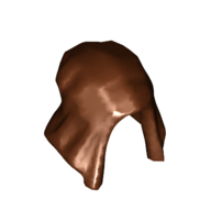 Деталь LEGO Minifig Headwear Hood, Красно-коричневый