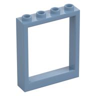 Деталь LEGO Door/Window Frame 1 x 4 x 4, Песочно-синий
