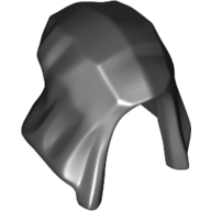 Деталь LEGO Minifig Headwear Hood, Черный