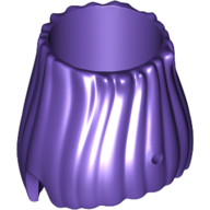 Деталь LEGO Minifig Hair Tall with Hollow Space and Pin Hole in Front, Темно-фиолетовый