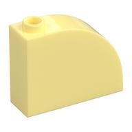 Деталь LEGO Кирпичик 1 x 3 x 2, с изогнутым верхом, Ярко-светло-желтый