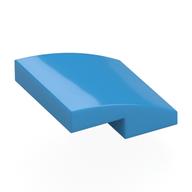 Деталь LEGO Brick Curved 2 x 2 x 2/3 with Six Blue Vents print, Темно-лазурный