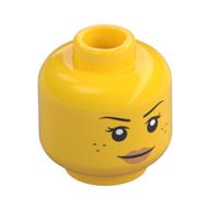 Деталь LEGO Голова мини-фигурки № 3156, Желтый