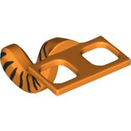 Набор LEGO Minifig Hipwear Cat / Monkey Tail Costume with Black Tiger Stripes print, Оранжевый