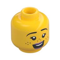 Деталь LEGO Голова мини-фигурки № 3159, Желтый