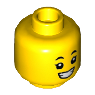 Деталь LEGO Голова мини-фигурки № 3265, Желтый