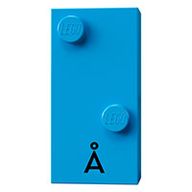 Braille Brick 2 x 4 with 2 Studs ? and 'A' print
