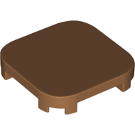 Деталь LEGO Tile Round Corners 4 x 4 x 2/3, Средне-темный телесный