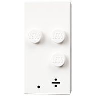 Braille Brick 2 x 4 with 3 Studs ? and '. ?' Print
