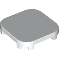 Деталь LEGO Tile Round Corners 4 x 4 x 2/3, Белый