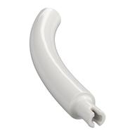 Деталь LEGO Animal Body Part / Plant, Tail / Neck / Branch / Trunk, Middle Section with Pin, Square Pin Hole, Белый