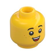Деталь LEGO Minifig Head Child, Big Open Mouth Smile Print, Желтый