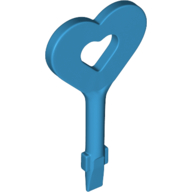 Деталь LEGO Tile Remover Key [DOTS], Темно-лазурный