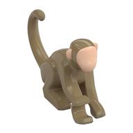 Деталь LEGO Animal, Monkey / Ape / Orangutan, One Arm Out with Light Nougat Face pattern, Темно-песочный
