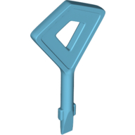 Деталь LEGO Tile Remover Key Diamond [DOTS], Средне-лазурный