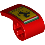 Набор LEGO Technic Panel Fairing 2 x 1 x 1 with Ferrari Logo print, Красный