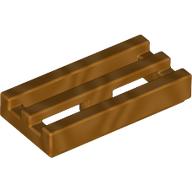 Набор LEGO Tile Special 1 x 2 Grille with Bottom Groove, Золотистый металлик