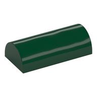 Деталь LEGO Кирпичик изогнутый изогнутый верхний 2 x 4, без штырьков, с пазом, Темно-зеленый