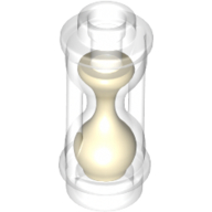 Набор LEGO Equipment Hourglass with Tan Sand Pattern, Trans-Clear