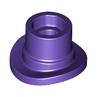 Деталь LEGO Minifig Top Hat with Pin and Anti-Stud, Темно-фиолетовый