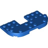 Деталь LEGO Plate Round Corners 4 x 8 x 2/3 Half Circle with Reduced Knobs, Голубой