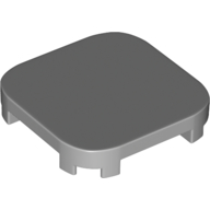 Деталь LEGO Tile Round Corners 4 x 4 x 2/3, Светлый сине-серый