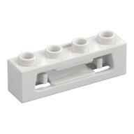 Деталь LEGO Launcher, Brick Special 1 x 4 with Inside Clips (Disk Shooter), Белый