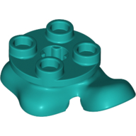 Feet, 2 x 2 x 2/3, Front Left Foot Forward with 4 Studs on Top