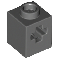 Набор LEGO Technic Brick 1 x 1 with Axle Hole, Темный сине-серый
