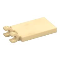 Деталь LEGO Tile Special 2 x 3 with 2 Clips without Tab between Clips, Песочный