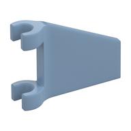 Деталь LEGO Flag 2 x 2 Trapezoid with 2 Clips [Thick Open O Clips], Песочно-синий