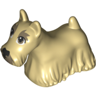 Набор LEGO Animal, Dog, Longhaired with Dark Tan Eyes print, Tan