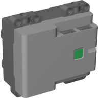 Деталь LEGO Hub, Powered Up 4-Port (Technic Control+) - Screw Opening, Светлый сине-серый